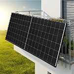 Balkonkraftwer mit balkonhalterung